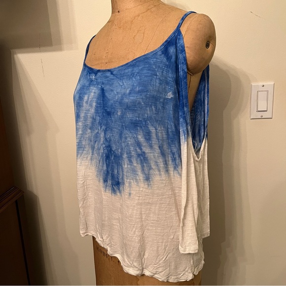 Vintage Havana Tie Dye Long Sleeve Cold Shoulder T-Shirt - Picture 4 of 6